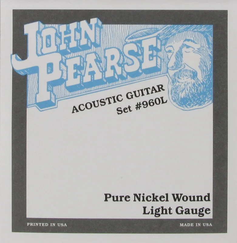 Струны для акустической гитары John Pearse Pure с никелевой обмоткой | Спорт и