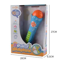 Многофункциональный Детский микрофон игрушка имитационный микрофон клавиши пианино раннее образование просвещение цвет выбирается случайным образом