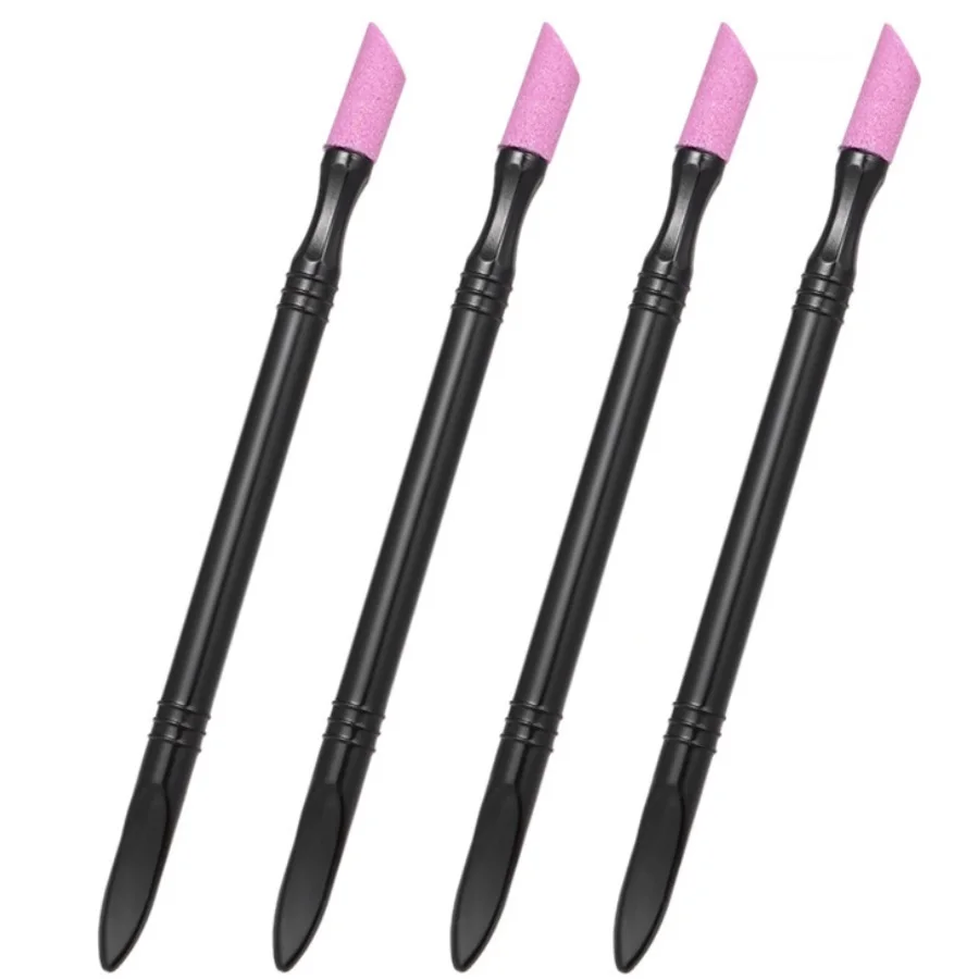 

1Pc Double End Quartz Nail Cuticle Remover Nail Pusher Sanding Trimmer Hangnail Remove Dead Skin Pedicure Manicure Nail Art Tool