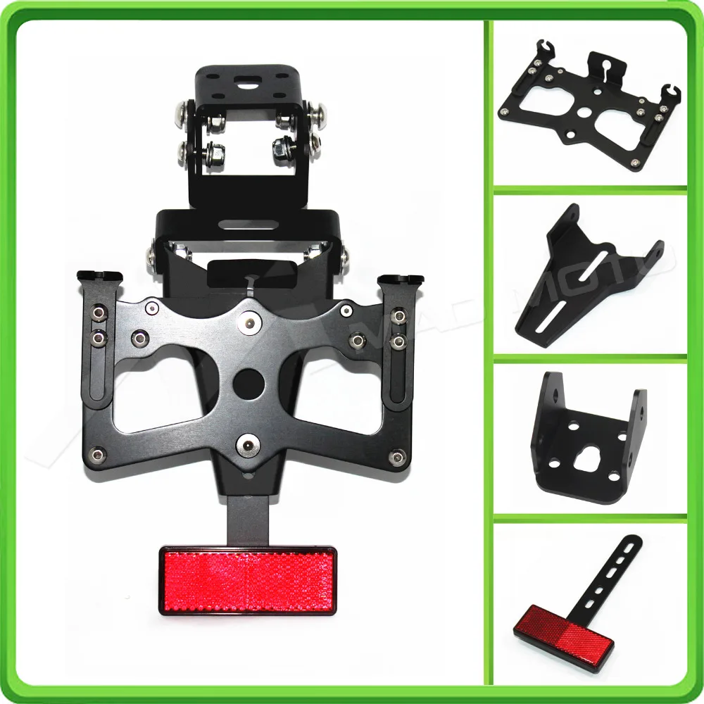 For Kawasaki Ninja ZX6R ZX 6R ZX-6R 2009 2010 2011 2012 Motorcycle Adjustable Fender Plate Bracket License Plate Holder (1)