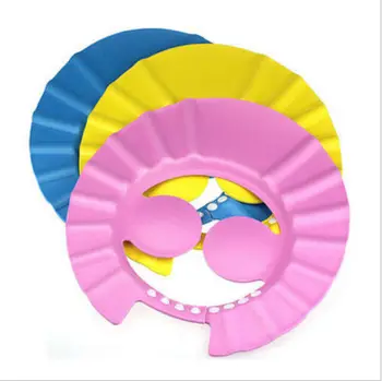 

New Adjustable Kids Baby Shampoo Bath Bathing Shower Cap Hat Wash Hair Shield