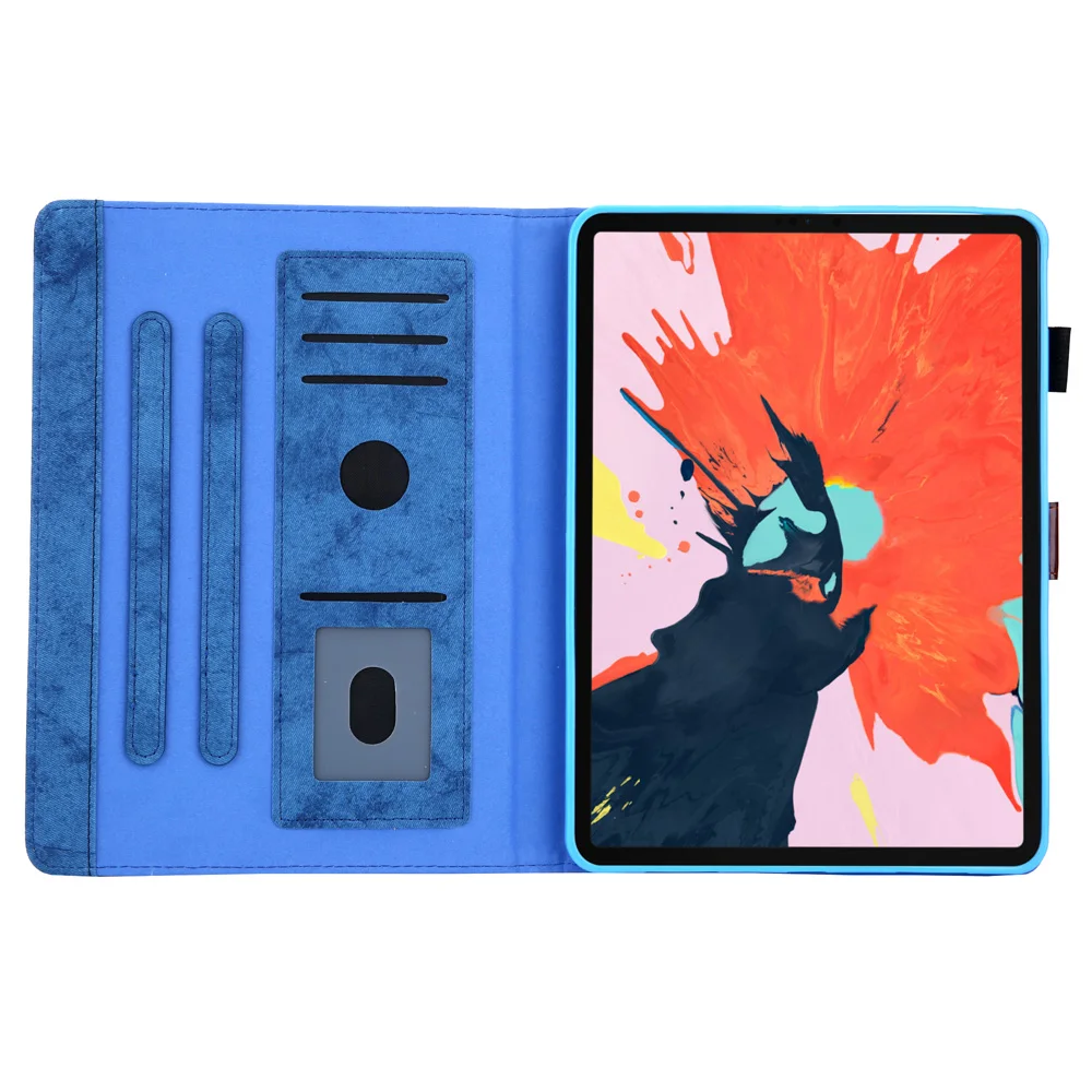 Холщовый кожаный чехол Funda для iPad Pro 11 чехол s кожаный Смарт-Чехол Folio Stand Повседневный Стильный чехол A80 a1989 A1934 A2013