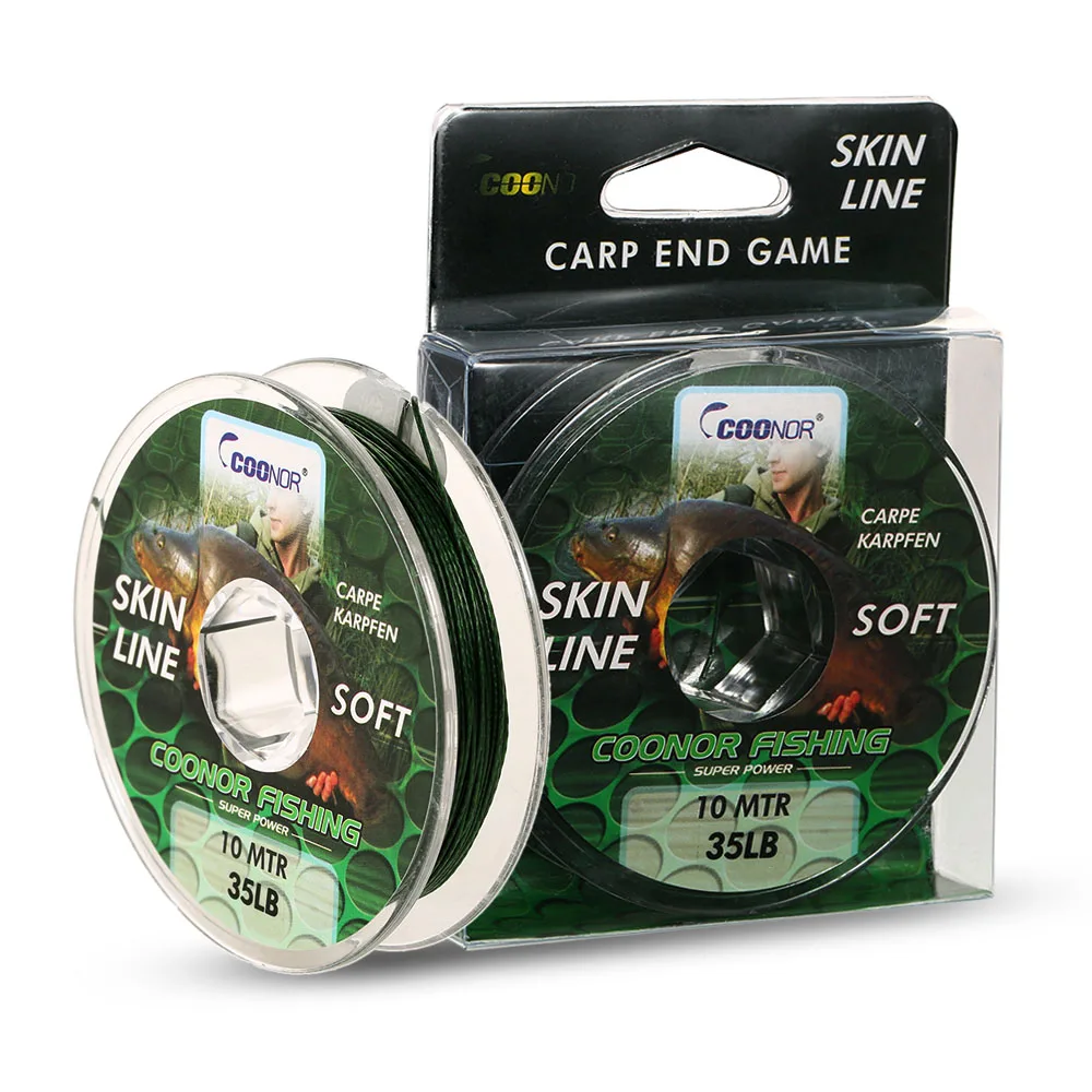 

COONOR 10M Monofilament Fishing Line Thin Fish Line Smooth Casting Carp Skin Pesca Line for Freshwater Saltwater 15LB 20LB 35LB