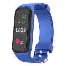 3 цвета Bluetooth Smart Водонепроницаемый Smart запястье динамический монитор сердечного ритма полный Цвет TFT-LCD Экран SmartBand браслет