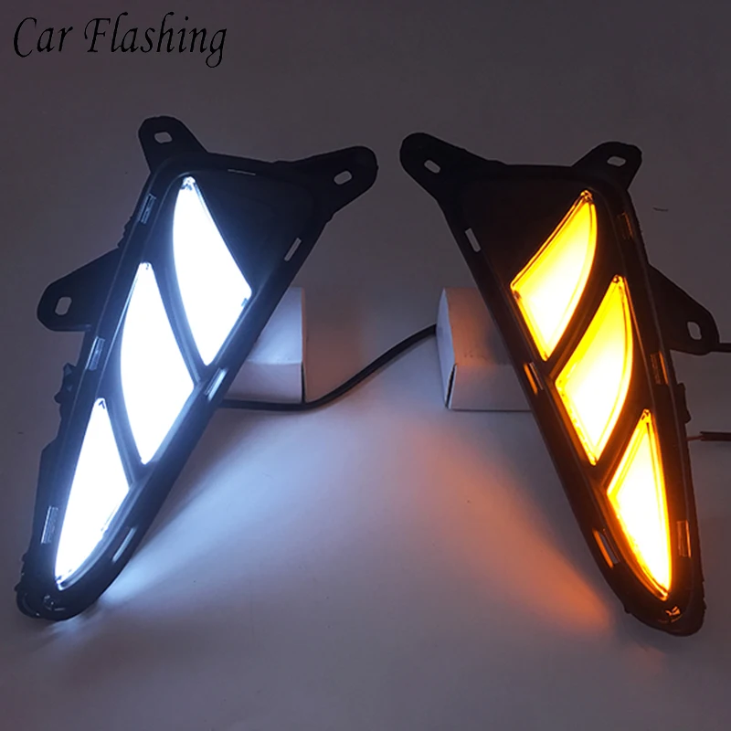 

Car Flashing For Toyota CHR C HR 2016 2017 2018 2019 LED Daytime Running Turning Signal Light DRL Fog Lamp Cover Driving Light