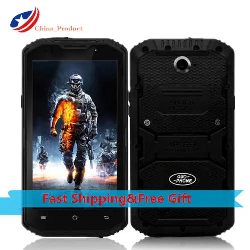 

Original Guophone V13 4G LTE IP68 waterproof 4500mAh Battery Outdoor Smartphone 5.5"Android 5.1 2GB+16GB 13MP Camera Cell Phones