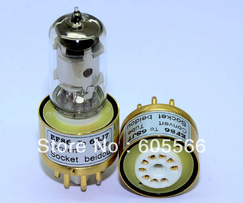1x EF86 TO 6SJ7 Vacuum tube adapter socket converter 004in Amplifier