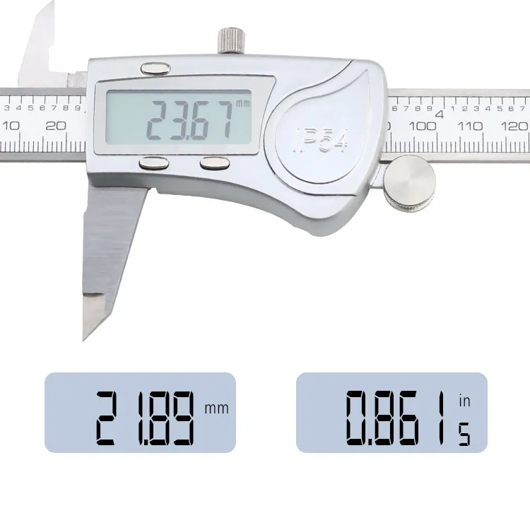 150/200/300 мм электронный цифровой штангенциркуль с нониусом IP54 Водонепроницаемость измерительный инструмент Водонепроницаемый Нержавеющая сталь суппорт