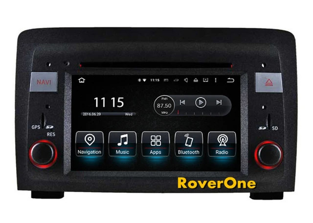 Radio con GPS para coche, reproductor Multimedia con Android 7,1, 6,2  pulgadas, estéreo, DVD, navegación por satélite, para Fiat Idea Lancia Musa  - AliExpress