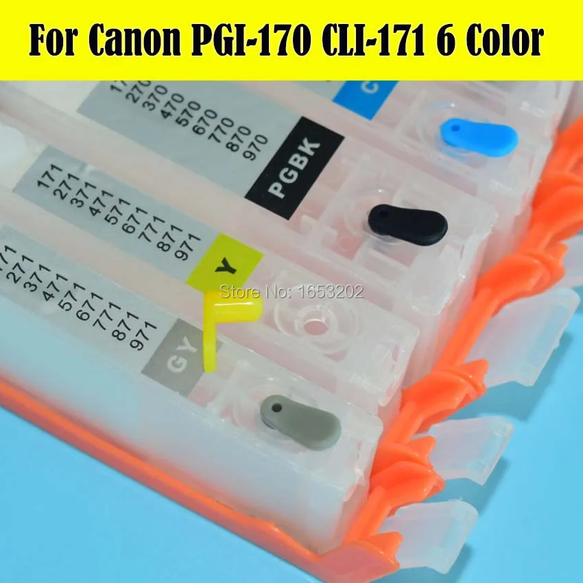 Canon 170 171GY PGI-170 CLI-171 Ink Cartridge 4