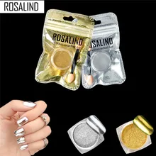 Фирменная Новинка Для женщин зеркальный эффект пудры хром ногти пигментный Гель-лак DIY N1