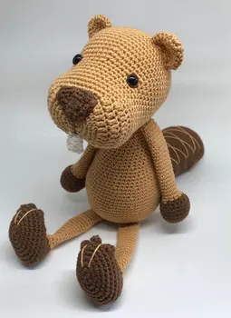 

crochet toys amigurumi beaver model number 0923