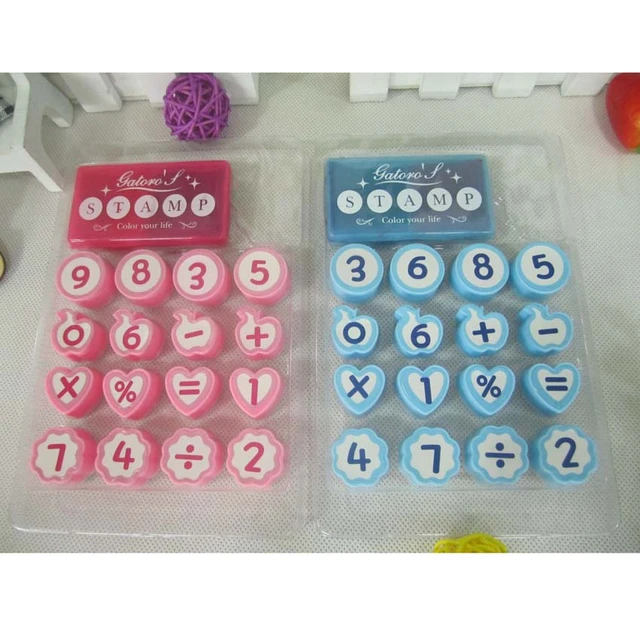 Number Stamps Self Inking Numeral 8 Plastic Small Number Stamp Number  Stamper