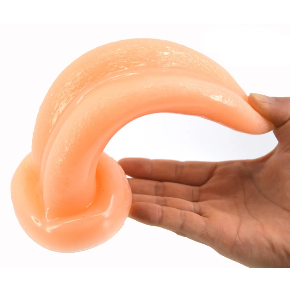 tongue type dildo huge anal plug g spot massage butt plug anal sex toys for women female Masturbation horse dildo sex toys