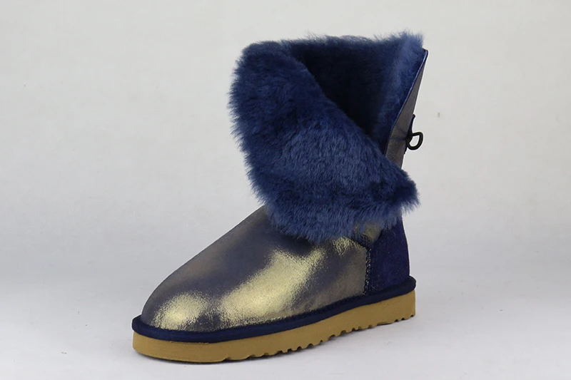 UVWP/модные зимние ботинки из натуральной овечьей кожи; зимние ботинки на натуральном меху; женские теплые ботинки из шерсти; женские ботинки
