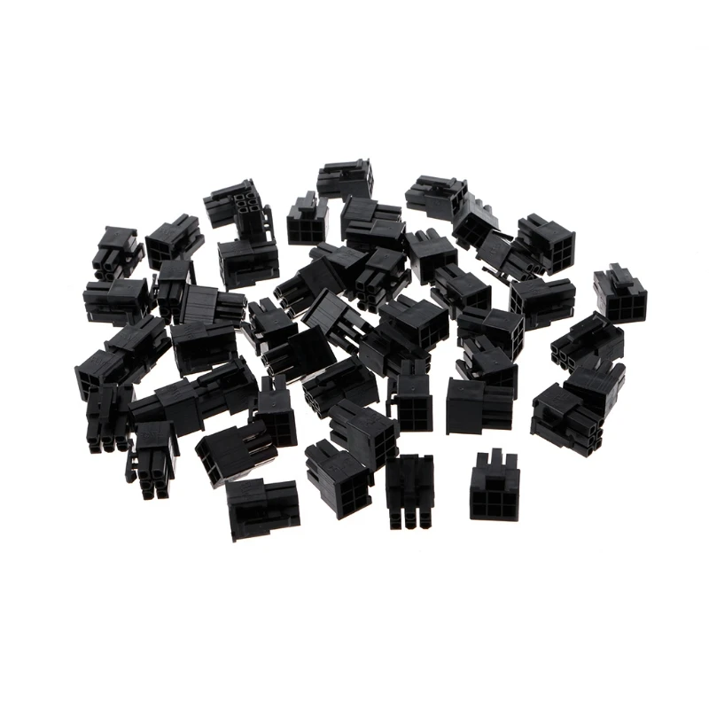 50Pcs/Pack 4.2mm 6P 6 Pin Male Power Connector for PC Computer PCI-E Plastic Shell | Обустройство дома