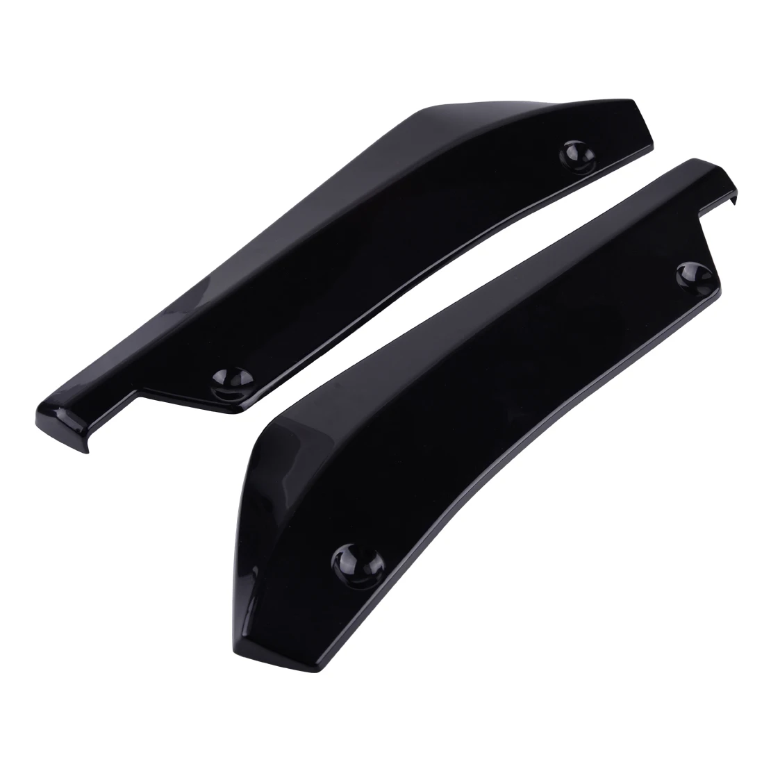 

CITALL Black Universal Rear Bumper Lip Anti-Scratch Car Wrap Diffuser Splitter Protector Canard wIS983145 Scratch-Resistant