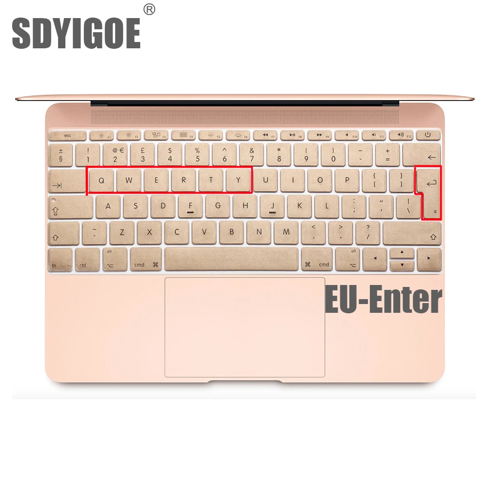 

Keyboard Cover Skin European version For Macbook 12"A1534 Retina for Pro 13" Not with touch bar A1708 EU version Dustproof Film