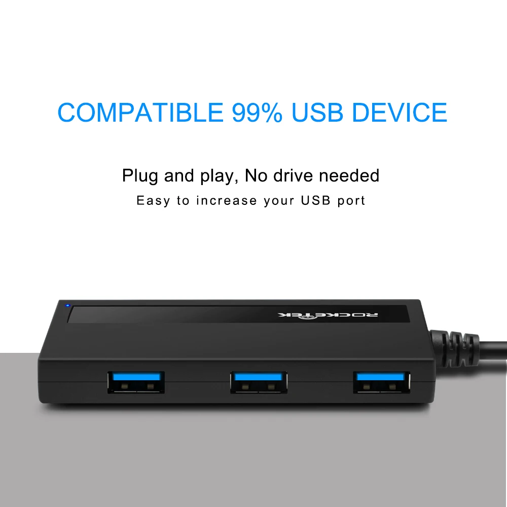 Rocketek Мульти usb 3,0 2,0 type c концентратор 4 порта адаптер сплиттер интерфейс питания Для iMac MacBook Air usb3.0 ПК компьютер Ноутбук