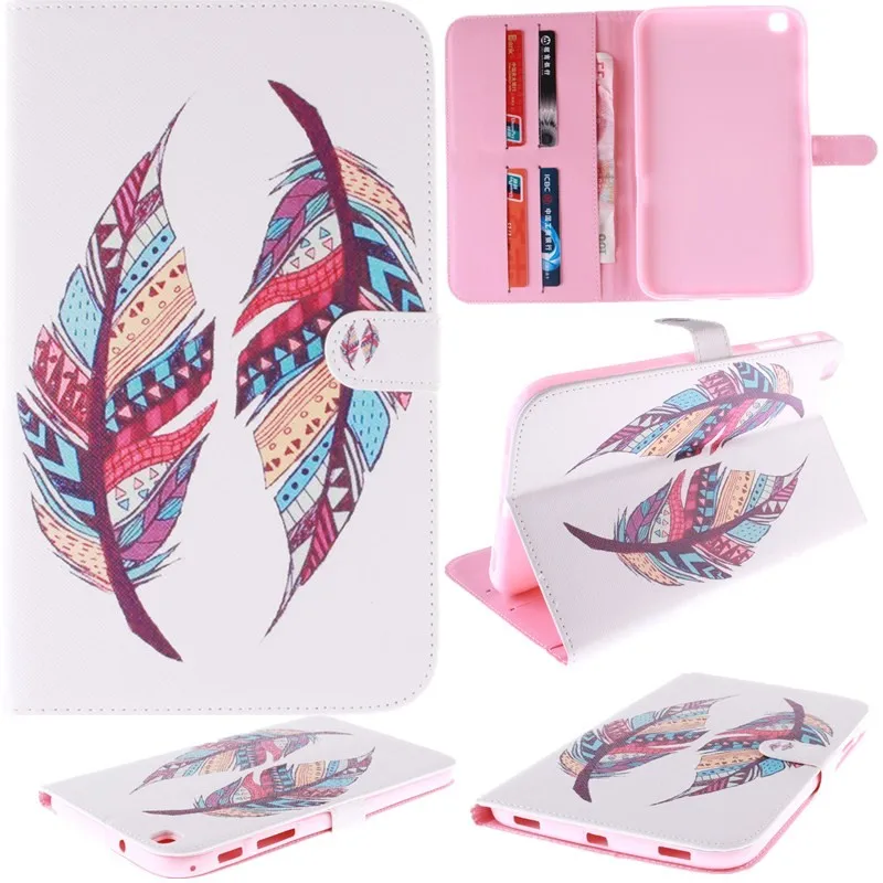 Colorful Wallet Case for Samsung Galaxy Tab 3 8.0 Case T310 T311 PU Leather Stand Case With Card Slot For Galaxy Tab 3 8.0 inch (20)
