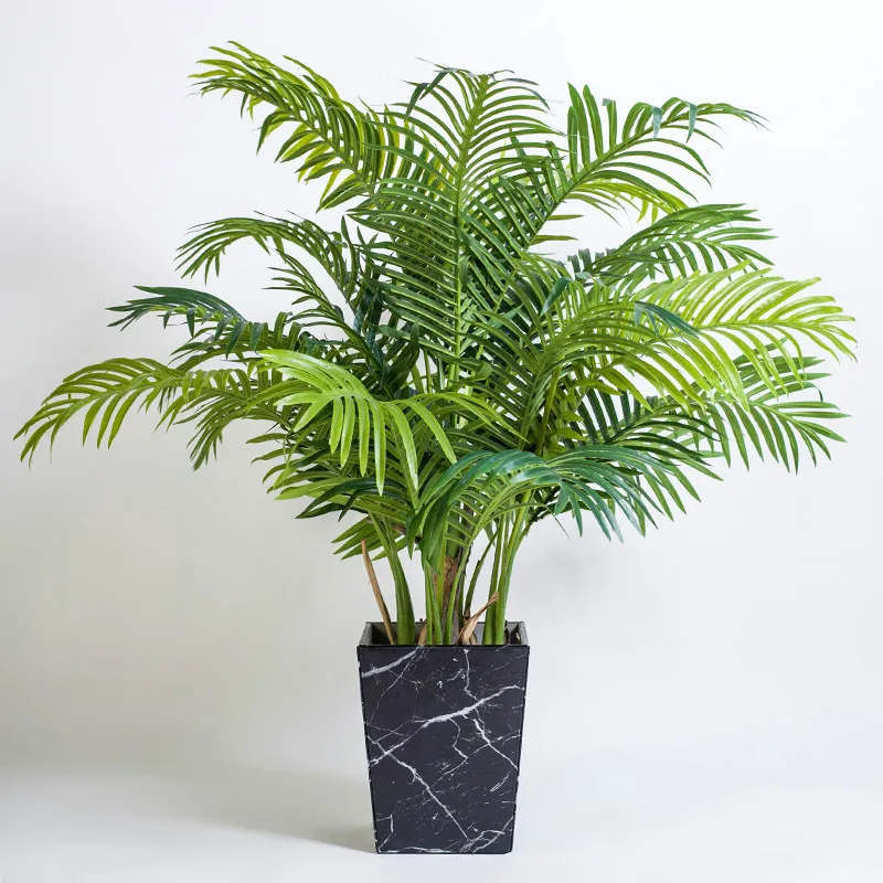 

Nordic Marble Pattern Creative Pu Flower Pot Villa Living Room Interior Floor Bonsai Landscape Vase