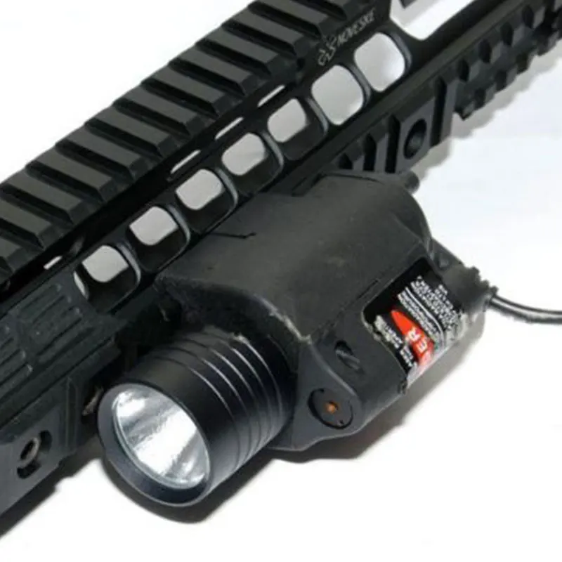 Тактический светодиодный фонарик и красный лазерный прицел с дистанционным управлением и 20 мм креплением для Glock 17 19 и охотничьих винтовок