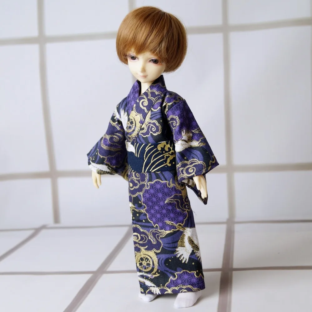 

OOAK Japan Style Dragon Kimono Dress Outfits Clothing For 1/6 11" Tall Male BJD YOSD DK DZ AOD DD Doll Free Shipping