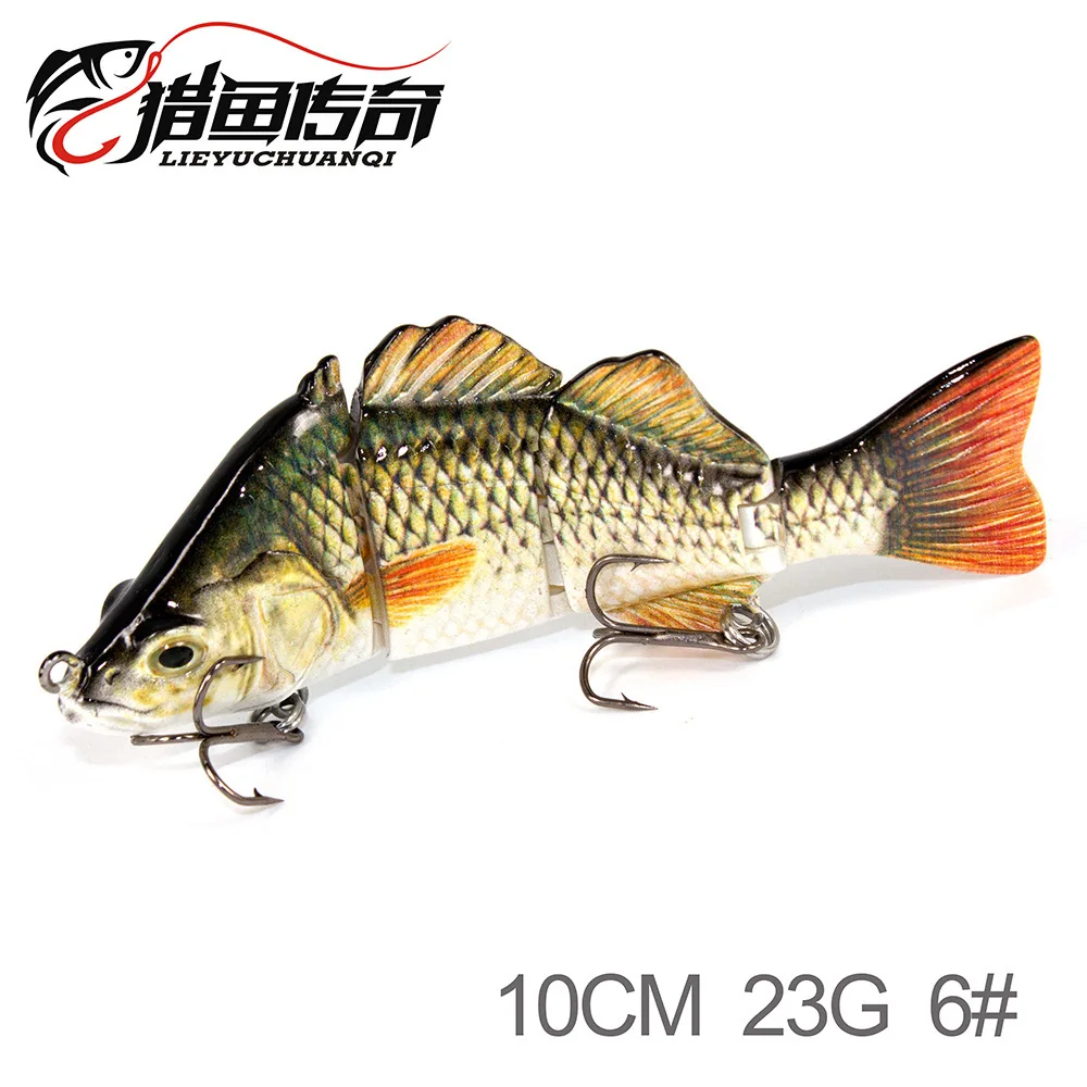  1Pcs Sinking Crankbait Multi Jointed Fishing Lure Swimbait 10cm/23g Artificial sea Fishing 4 Segmen