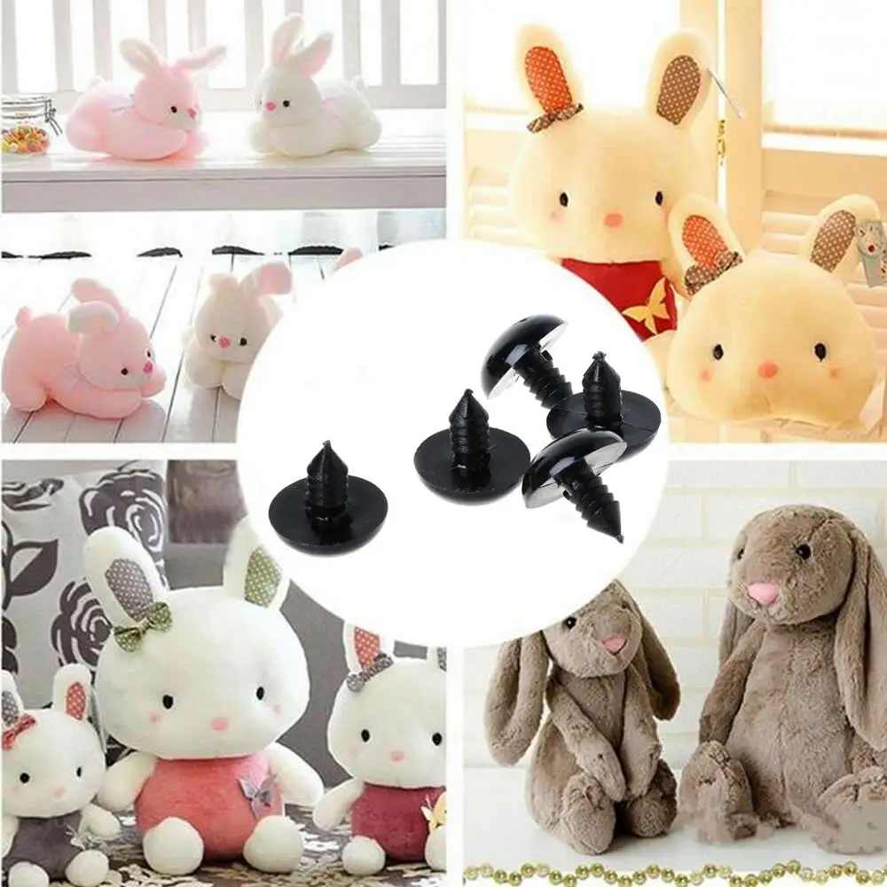 Black Plastic Safety Eyes Teddy Bear Dolls Toy Animal Felting doll eyes doll accessories plush doll accessories 20PCS 6-20mm #H055# 6MM 8MM 9MM 10MM 12MM 14MM 16MM 18MM 20MM