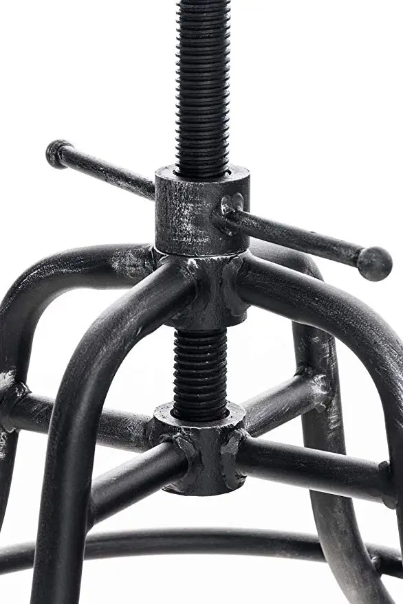 Industrial Bar Stools Furniture Design Metal Adjustable Height Back-Rest Swivel Chair Tractor Saddle Bar Stool Chair Seat Industrial Bar Stools Furniture Design Metal Adjustable Height Back-Rest Swivel Chair Tractor Saddle Bar Stool Chair Seat
