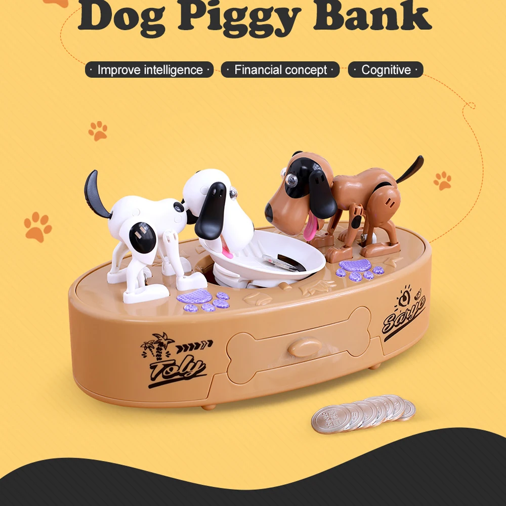 

Cartoon Robotic Dog Banco Money Box Money Bank Automatic Stole Coin Piggy Bank Money Saving Banks Kids Birthday Gift Money box