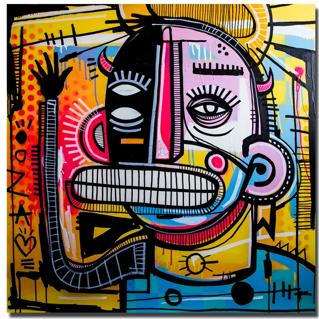 Graffiti Street Art Joachim Abstract Colorful Painting