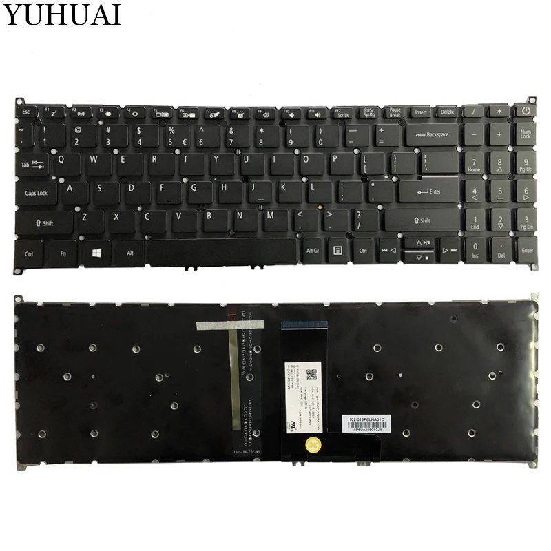 

New US keyboard for Acer Swift 3 SF315-51 N17P4 laptop US keyboard no-frame black