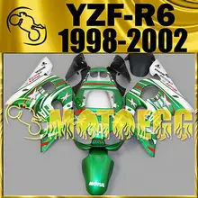 Motoegg Injection Fairings For YAMAHA 1998-2002 YZF-R6 YZF R6 Star Green #M47 Motorcycle plastic