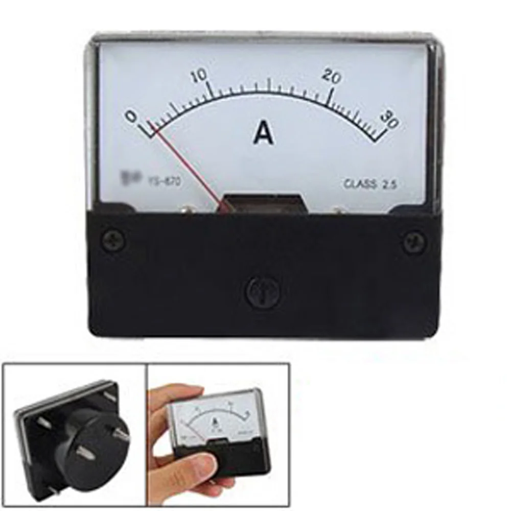 

LIXF HOT AC 30A Rectangular Panel Analog Meter Ammeter YS-670