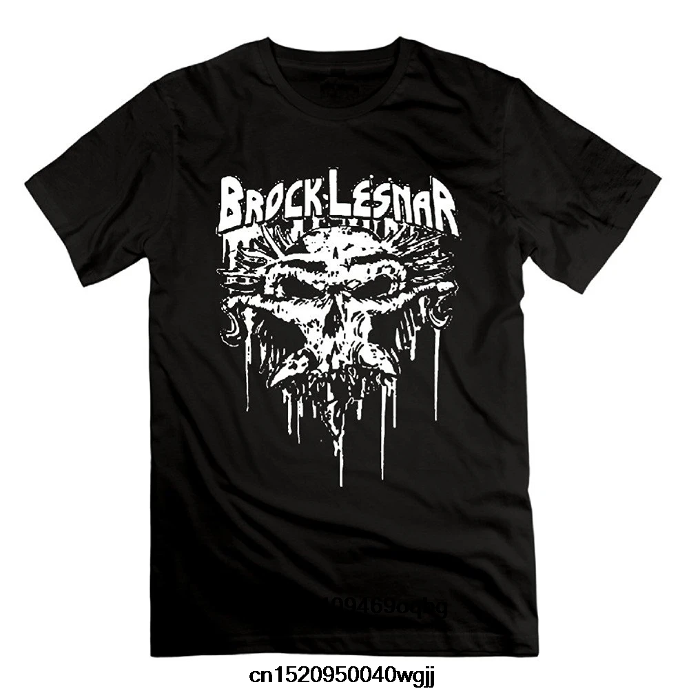 

Round Collar Short Sleeve Tee Shirts Brock Lesnar Professional Wrestler Cotton Short Sleeve T Shirts