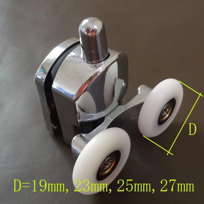 Ролики для душевой двери диаметр 19 мм/23 мм/25 мм/27 мм 4 шт./лот