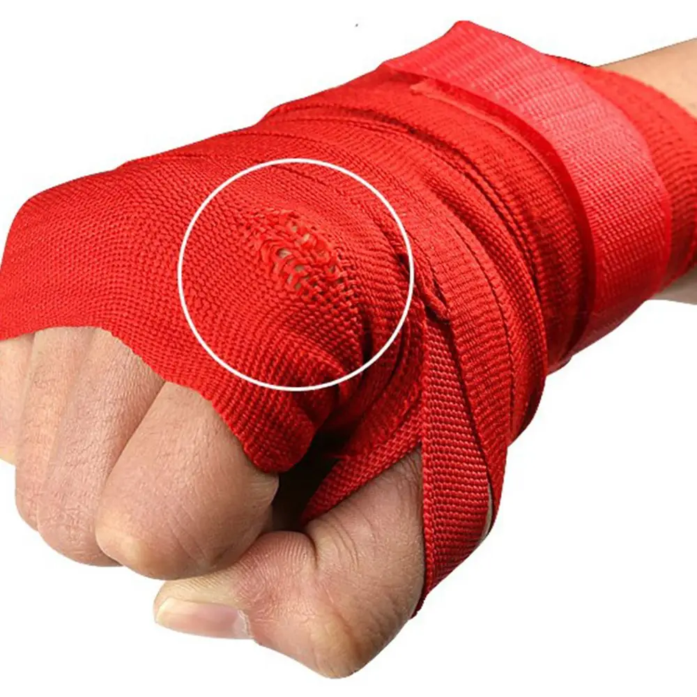 1pc roll 2500 *50 *1mm Cotton Sports Strap Boxing Bandage Sanda Muay