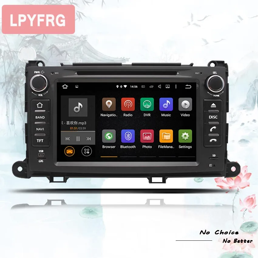 Discount Android 9.0 4GB 64G For Toyota Sienna XL30 2010-2018 Car Radio Audio Video Multimedia DVD Player WIFI DVR GPS Navi Tape Recorder 3