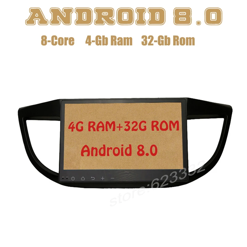 

for CRV 2012-2016 Octa core PX5 Android 8.0 car radio gps with 4G RAM 32G ROM wifi 4g usb Auto Stereo Multimed