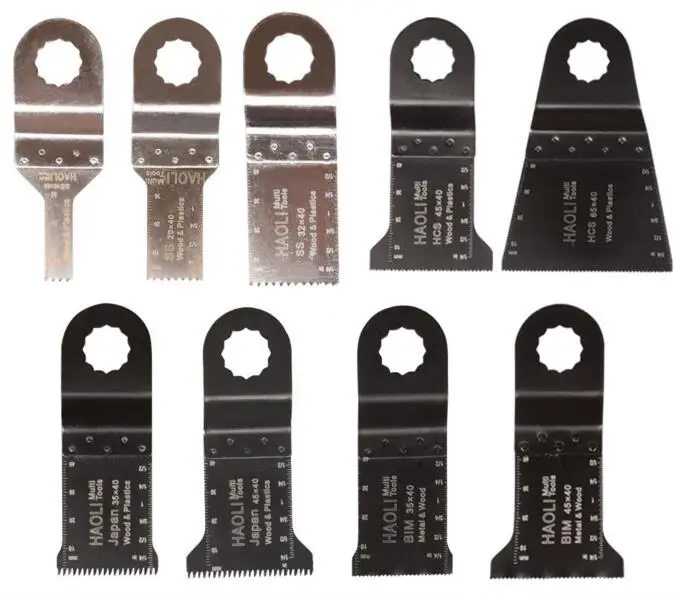

9 pcs/lot oscillating multi tool saw blade for Ridgid AEG worx power tools accessories,wood metal cutiing,home decoration DIY