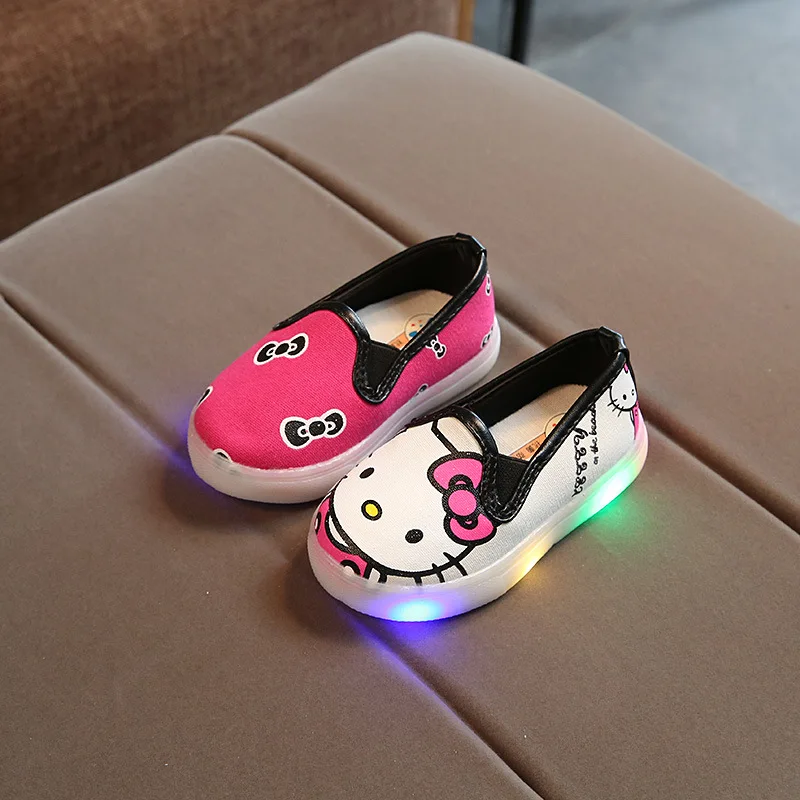 2018 cool high quality baby sneakers casual cute LED lighted baby footwear hot sales Lovely girls boys glowing fashion shoes