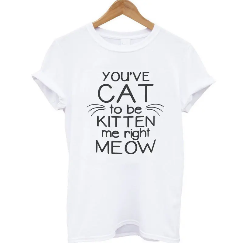 COOLMIND CA0211B летняя футболка из хлопка с 3D принтом диджея кота футболка с круглым вырезом и коротким рукавом женская футболка для лучших друзей - Цвет: BS