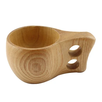 

150ml Handmade Beech Wooden Cups Nordic style Finnish Traditional Outdoor Wood Wine Cups Elephant Coffee Tea Cups