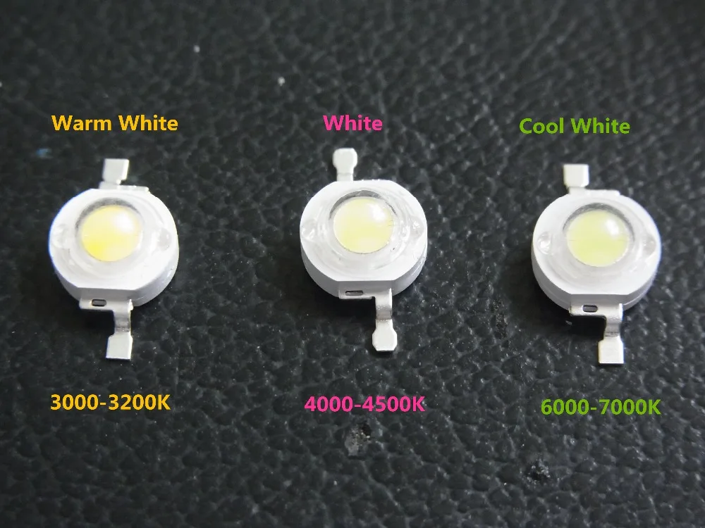 

Freeshipping 35MIL 1W 100LM to 130LM High Power LED Light Beads 1LA5 300-350mA Light Source CE RoHS Ultra bright LED Diode 10Pcs