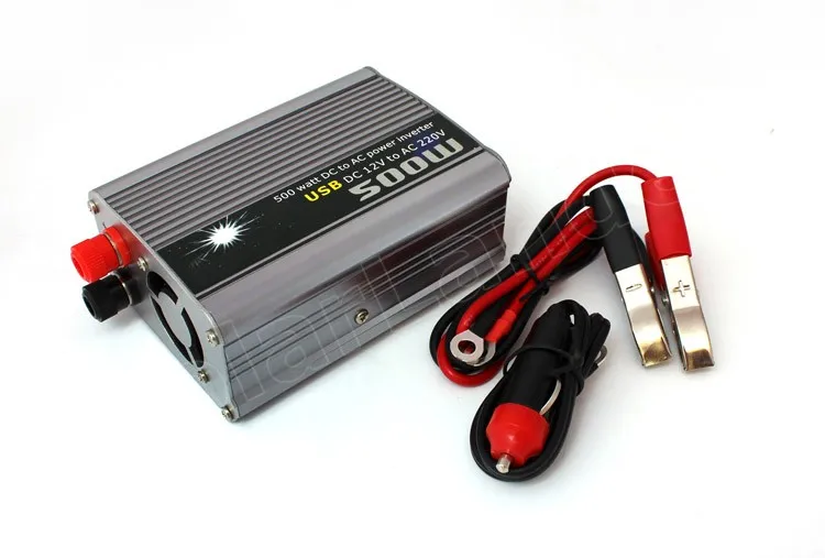 Автомобильный Инвертор 500 Вт автомобильный преобразователь питания для автобуса DC 12 V в AC 220 V USB адаптер Портативный трансформатор напряжения автомобильные зарядные устройства