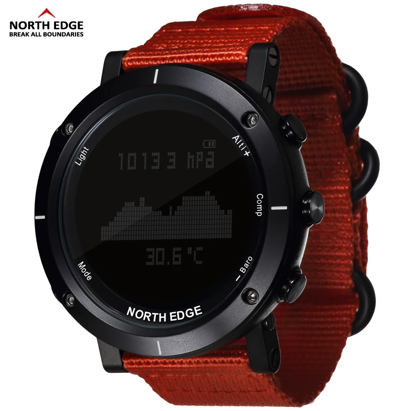 

Smart watches Men outdoor sports watch waterproof 50m Diving 30M GPS Altimeter Barometer Compass Altitude Pedometer NORTH EDGE