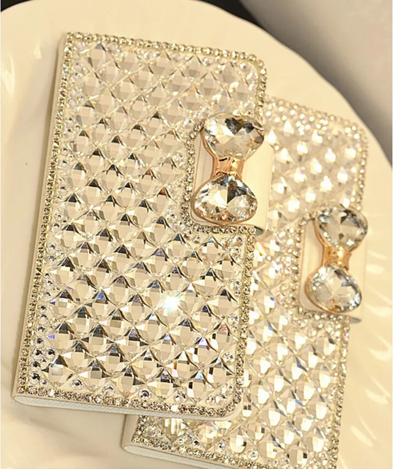 10 Шт./лот Новый Роскошный Bling Кристалл Rhinestone Алмазный Бумажник Откидную Крышку