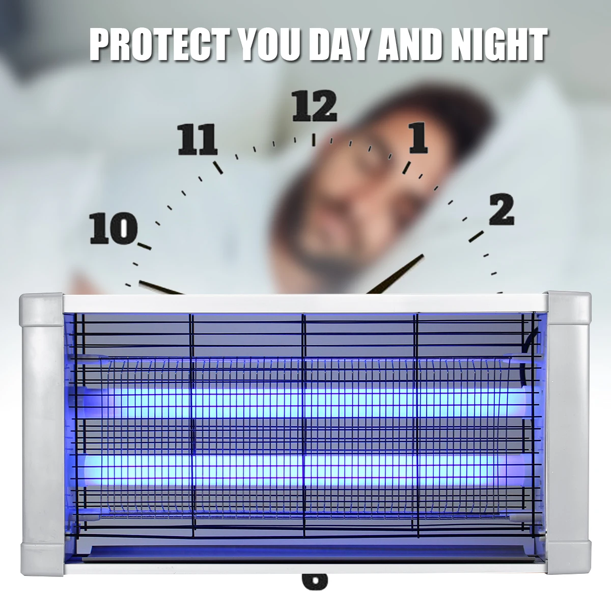  LED Electric Socket Mosquito Killer Lamps Mosquito Fly Killer Zapper Bug Insect Physical Trap Night - 33044363972