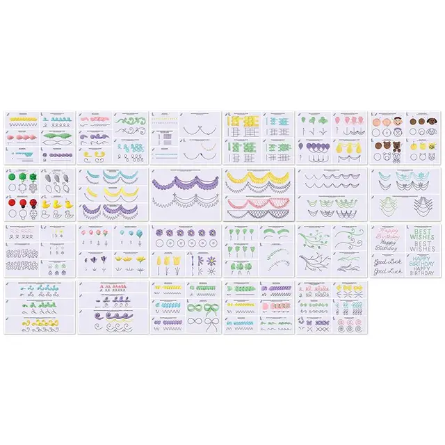 Wilton Deluxe Practice Board Set, Wilton Cake tool Decorating Tip Poster  Icing Tip Chart Cake Decorating Guiding Book Supplies|Baking \u0026 Pastry  Tools| - AliExpress